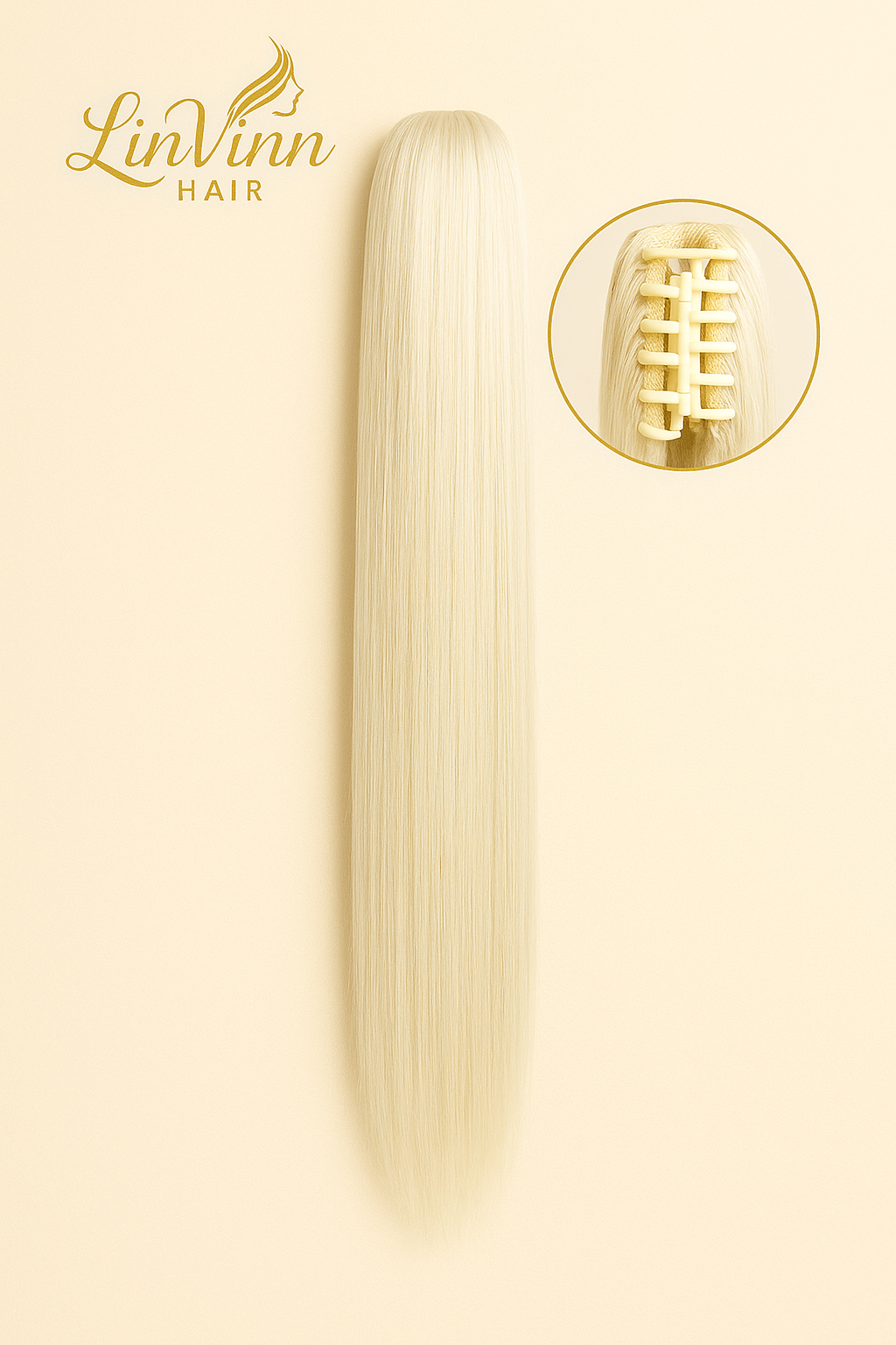 VOLLEDIGE PAARDENSTAART SARAICE BLOND 60 CM STIJL