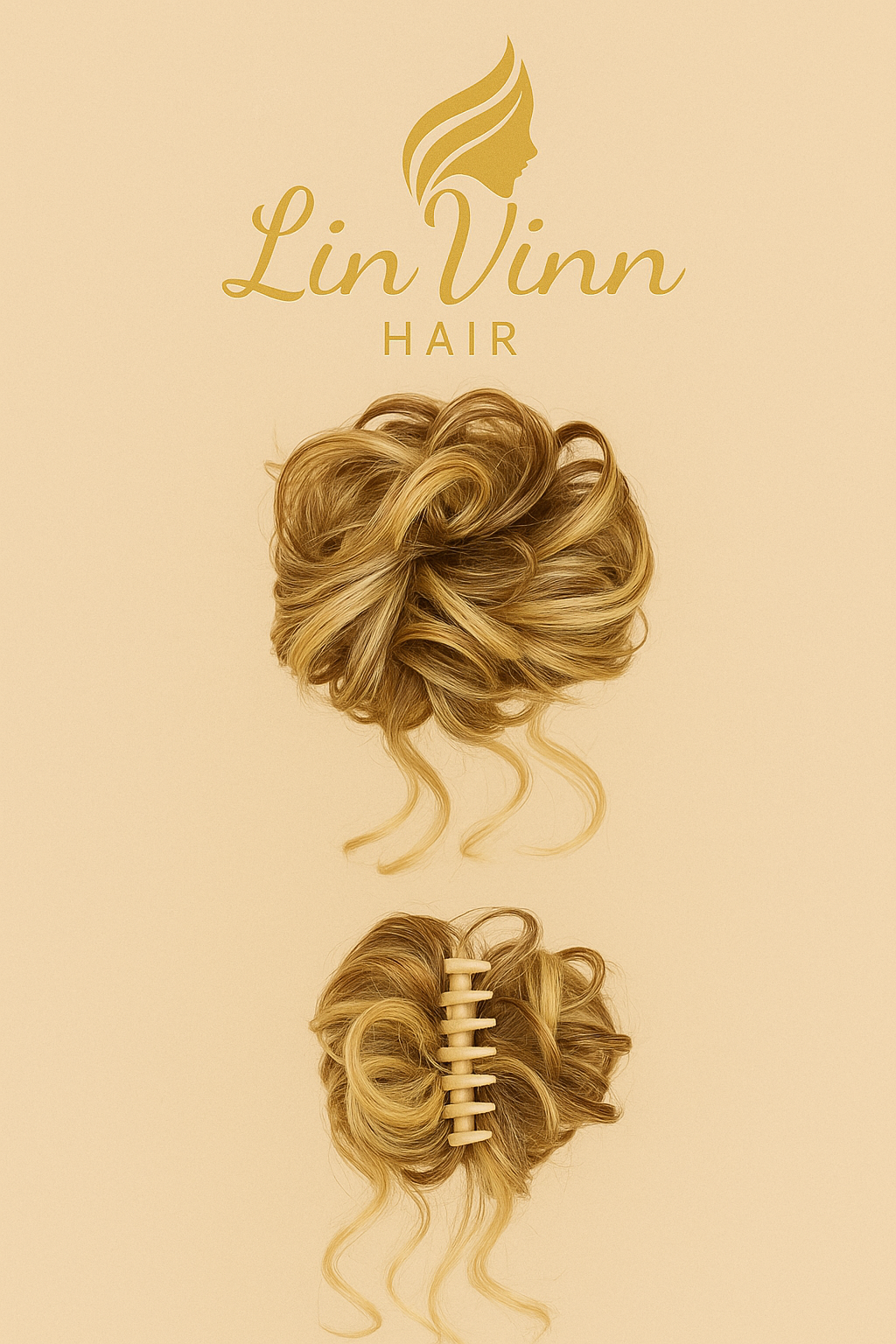 WARME BUN CLIP KARAMEL BLOND