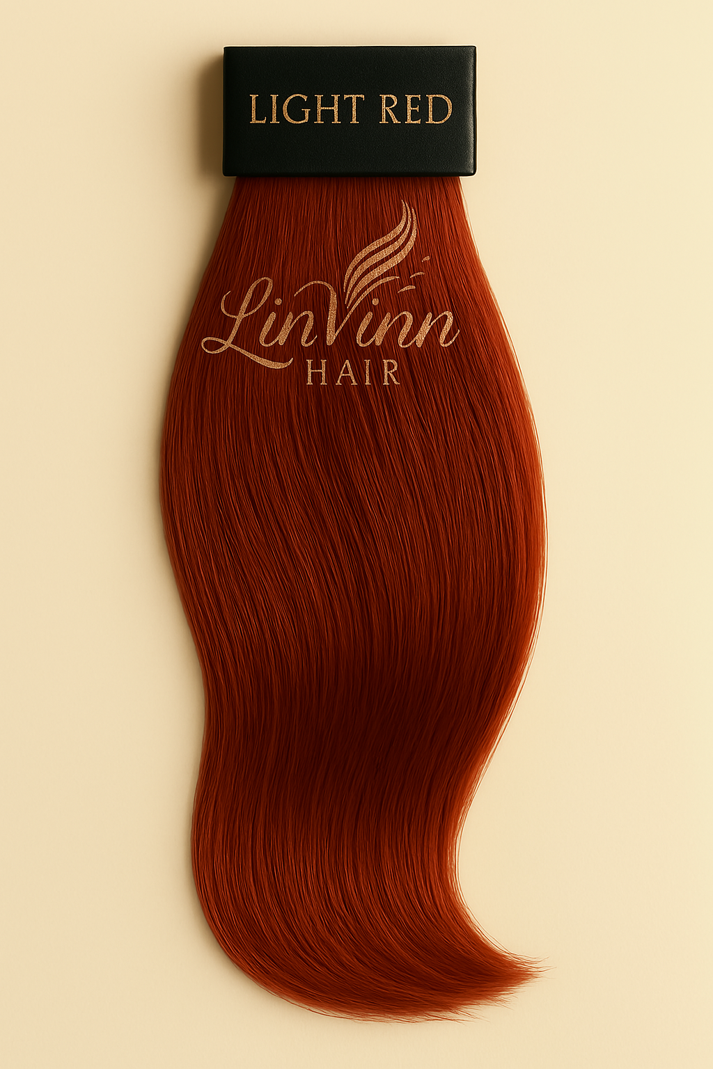 tape extensions light red
