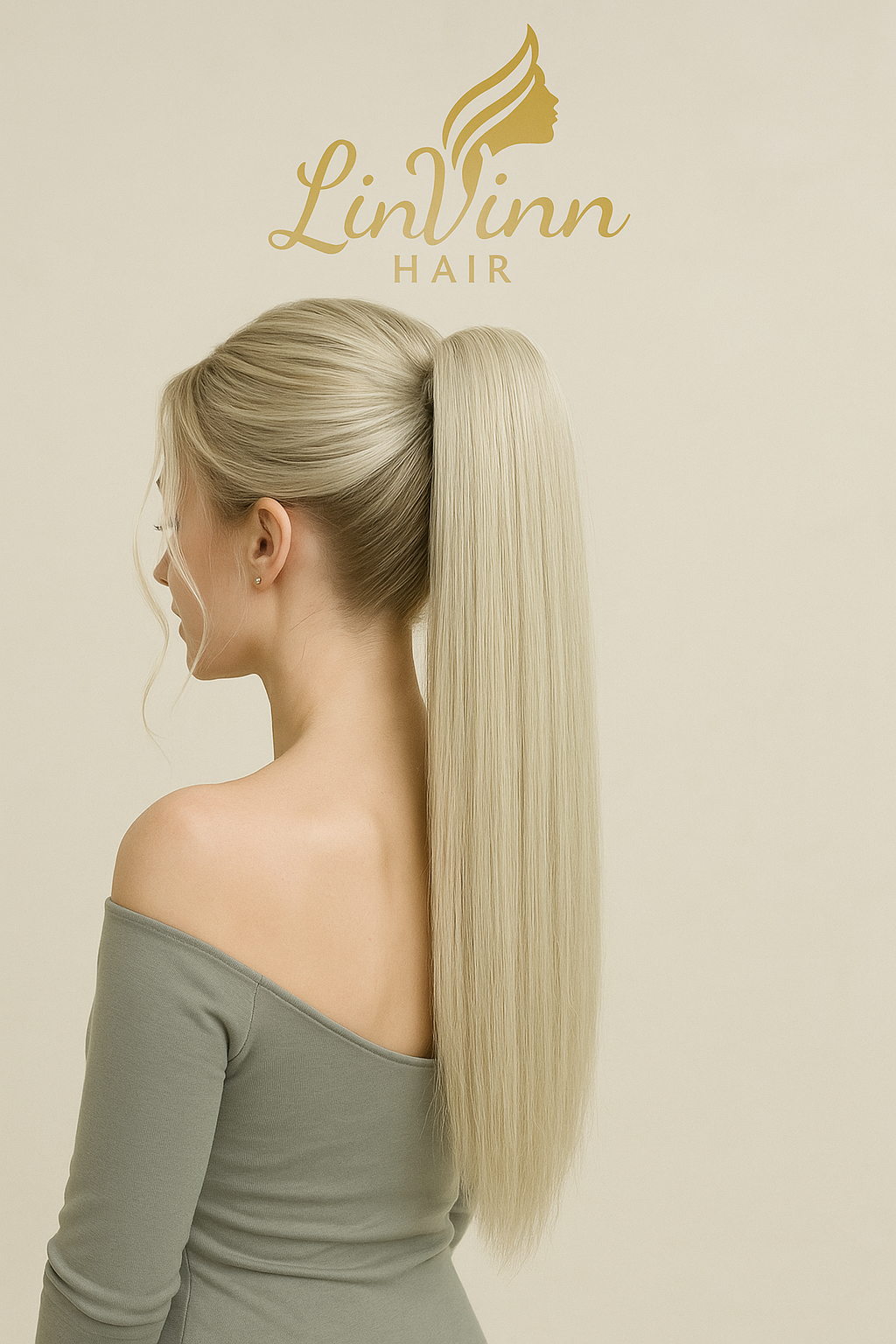 VOLLEDIGE PAARDENSTAART SARAICE BLOND 60 CM STIJL