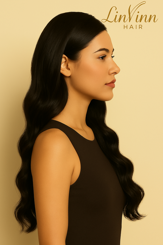 ZWART BRUIN LIVIA CLIP INS 60 CM