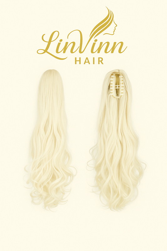 FULL PONYTAIL MILA LICHT BLOND BODYWEAVE 60 CM