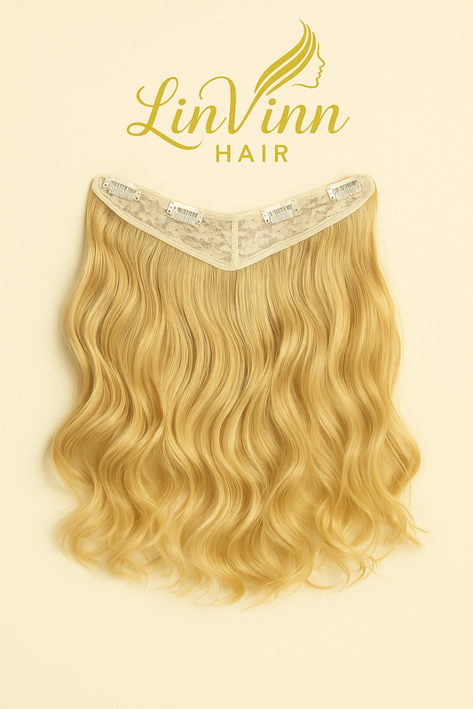 NATUURLIJK BLOND LIVIA CLIP INS 60 CM