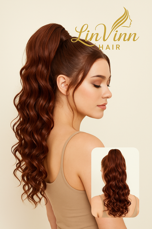 FULL PONYTAIL MILA DONKER COPER BODYWEAVE 60 CM
