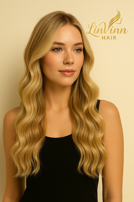NATUURLIJK BLOND LIVIA CLIP INS 60 CM