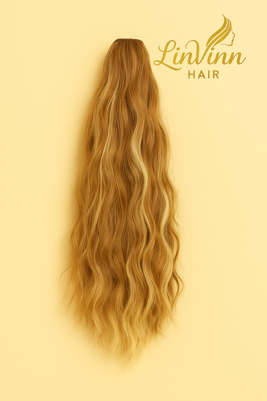 BELLA LICHT BRUIN /BLOND MIX 40 CM DEEP WEAVE