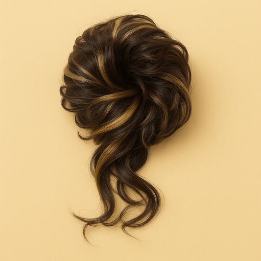 scrunchie espresso/karamel mix