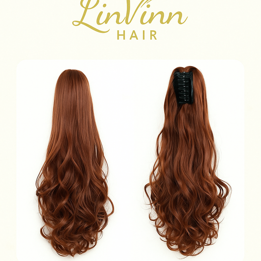 FULL PONYTAIL MILA DONKER COPER BODYWEAVE 60 CM
