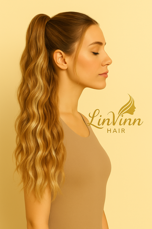 BELLA LICHT BRUIN /BLOND MIX 40 CM DEEP WEAVE